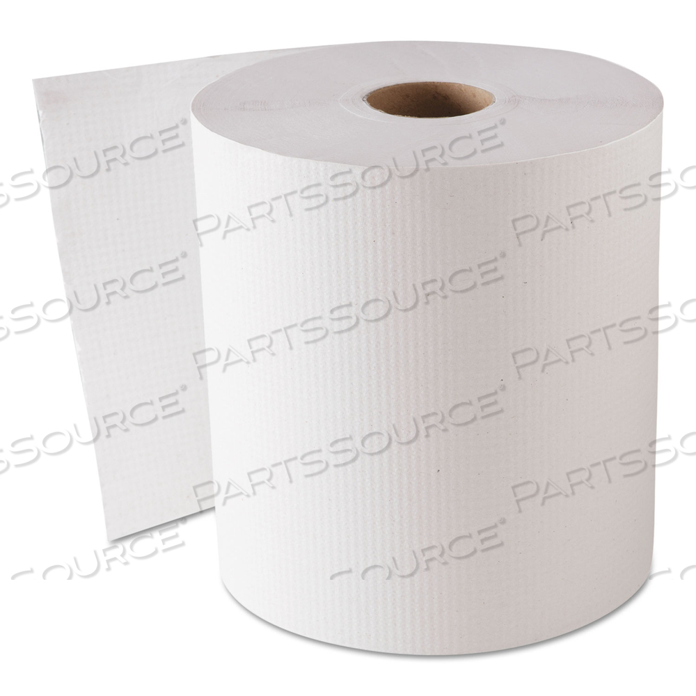 HARDWOUND ROLL TOWELS, 8" X 800 FT, WHITE/CARTON by Genpak HARDWOUND ROLL TOWELS, 8" X 800 FT, WHITE/CARTON by Genpak