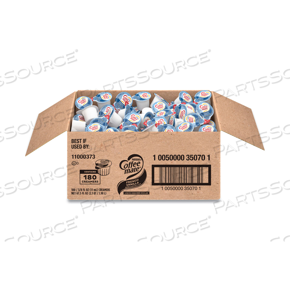 LIQUID COFFEE CREAMER, FRENCH VANILLA, 0.38 OZ MINI CUPS by Coffee-Mate