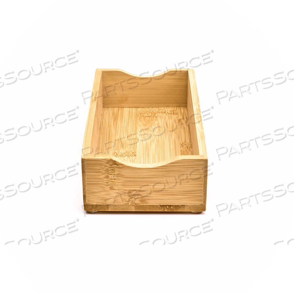 BAMBOO NAPKIN HOLDER 9-1/2"W X 4-3/4"D X 2"H by Cal Mil Plastics