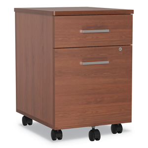TRENTO LINE MOBILE PEDESTAL FILE, LEFT OR RIGHT, 2-DRAWERS: BOX/FILE, LEGAL/LETTER, CHERRY, 16.5" X 19.75" X 23.63" by Linea Italia Inc TRENTO LINE MOBILE PEDESTAL FILE, LEFT OR RIGHT, 2-DRAWERS: BOX/FILE, LEGAL/LETTER, CHERRY, 16.5" X 19.75" X 23.63" by Linea Italia Inc