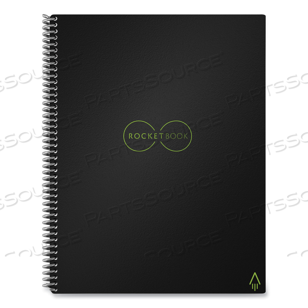 CORE SMART NOTEBOOK, DOTTED RULE, BLACK COVER, 11 X 8.5, 16 SHEETS by Rocketbook