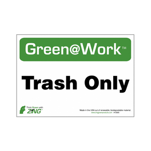 SOCIAL DISTANCING ADHSVE SIGN 7X10IN PK5 by ZING Green Safety Products
