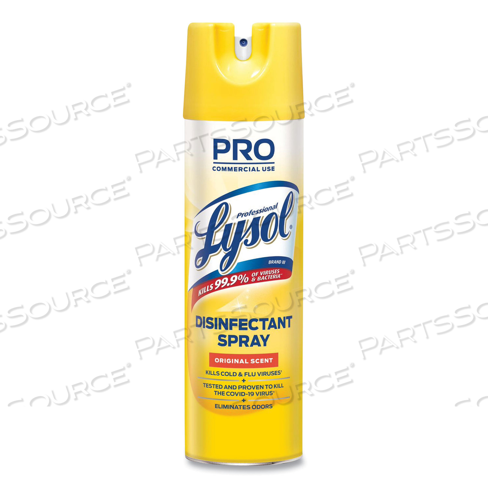 DISINFECTANT SPRAY, ORIGINAL SCENT, 19 OZ AEROSOL SPRAY by Lysol