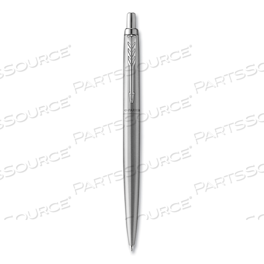 JOTTER XL RETRACTABLE BALLPOINT PEN, MEDIUM POINT, BLUE INK, STAINLESS STEEL BARREL by Parker