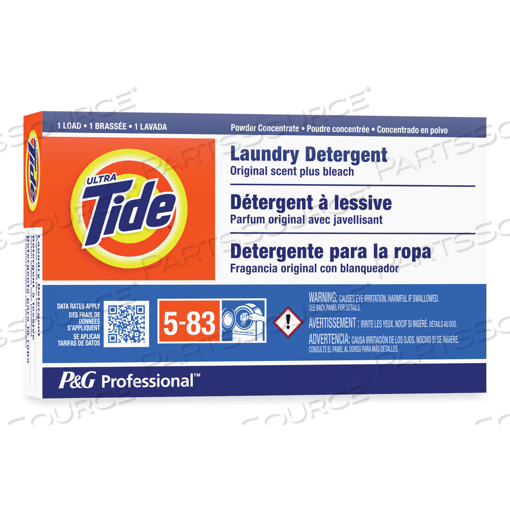 POWDER LAUNDRY DETERGENT PLUS BLEACH, ORIGINAL SCENT, 1.4 OZ VENDING BOX by Tide POWDER LAUNDRY DETERGENT PLUS BLEACH, ORIGINAL SCENT, 1.4 OZ VENDING BOX by Tide