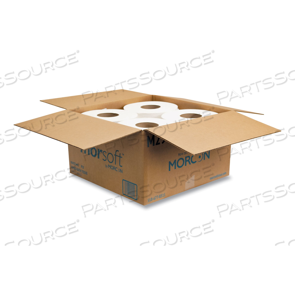 JUMBO BATH TISSUE, SEPTIC SAFE, 2-PLY, WHITE, 3.3" X 700 FT/CARTON by Morcon Tissue