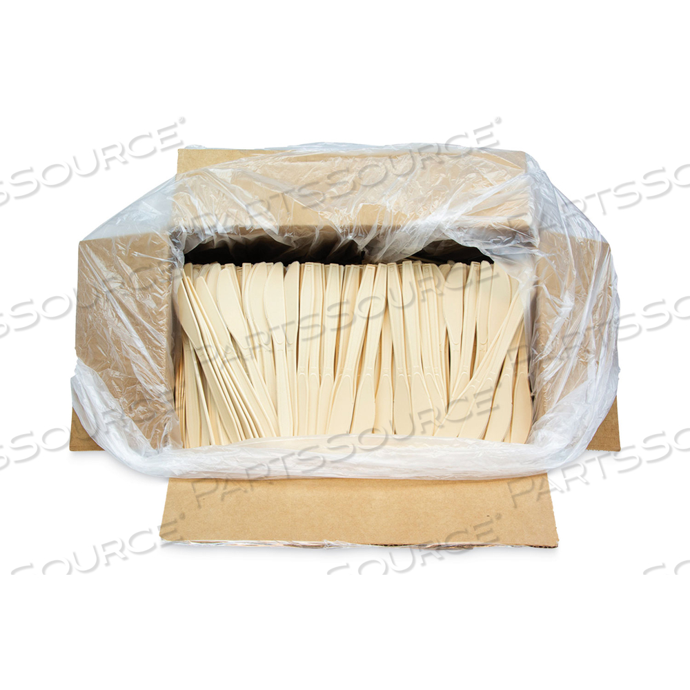 EARTHCHOICE PSM CUTLERY, HEAVYWEIGHT, KNIFE, 7.5", TAN by Pactiv