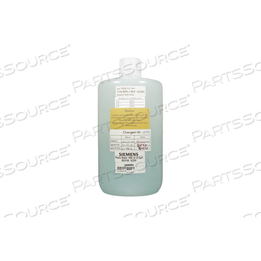 BOTTLE, PHANTOM, PLASTIC, 1900ML CAPACITY, FOR USE WITH: FOR MRI SCANNER by Siemens Medical Solutions