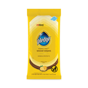 LEMON SCENT WET WIPES, CLOTH, 7 X 10, WHITE by Pledge LEMON SCENT WET WIPES, CLOTH, 7 X 10, WHITE by Pledge