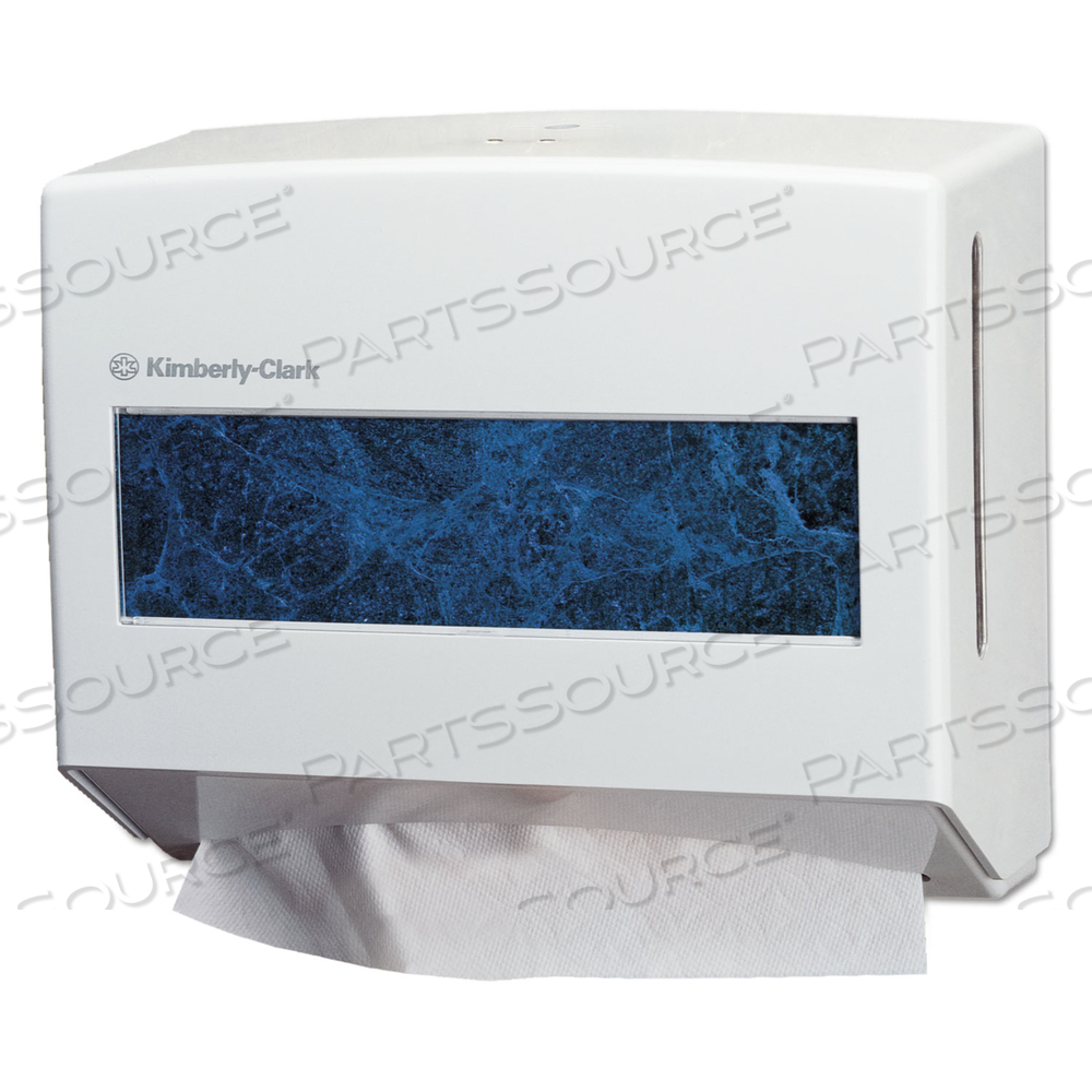 SCOTTFOLD COMPACT TOWEL DISPENSER, 10.75 X 4.75  X 9, PEARL WHITE by Kimberly-Clark Corporation
