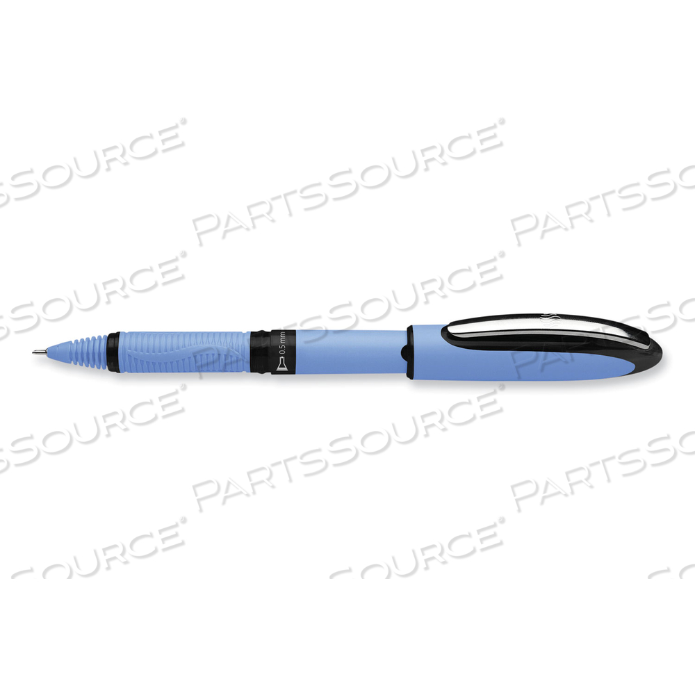 ONE HYBRID N ROLLER BALL PEN, STICK, FINE 0.5 MM, BLACK INK, BLUE BARREL by Schneider