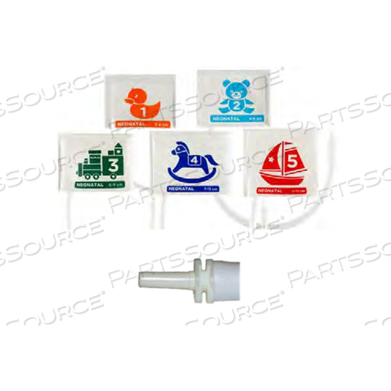 SOFTCHECK VINYL NEONATAL DISPOSABLE BP CUFF, MICRO-TAPER SLIP FIT, SIZE 2 by Spacelabs Healthcare