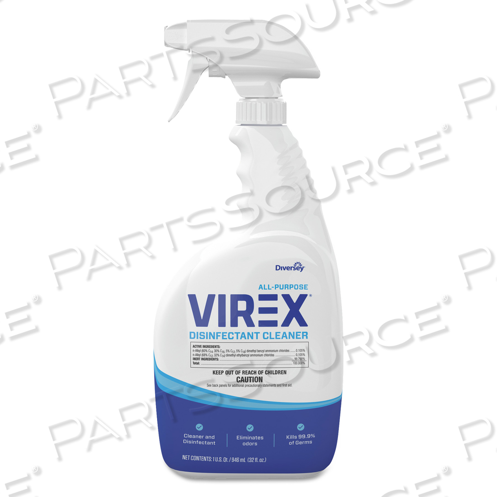 VIREX ALL-PURPOSE DISINFECTANT CLEANER, CITRUS SCENT, 32 OZ SPRAY BOTTLE VIREX ALL-PURPOSE DISINFECTANT CLEANER, CITRUS SCENT, 32 OZ SPRAY BOTTLE