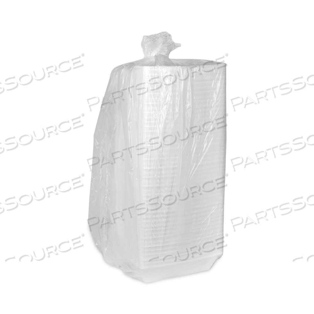 FOAM HINGED LID CONTAINERS, SINGLE TAB LOCK HOAGIE, 9.75 X 5 X 3.25, WHITE by Pactiv FOAM HINGED LID CONTAINERS, SINGLE TAB LOCK HOAGIE, 9.75 X 5 X 3.25, WHITE by Pactiv