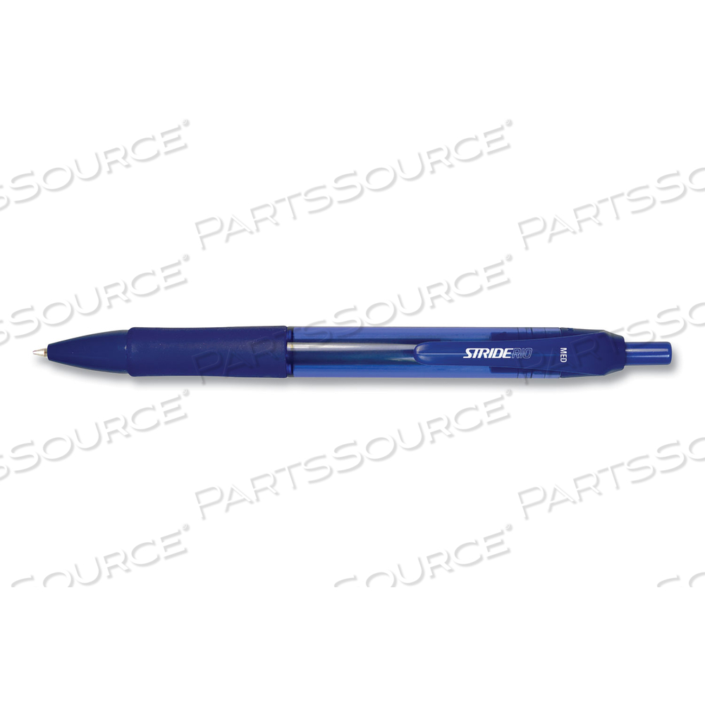 STRIDERIO GEL PEN, RETRACTABLE, MEDIUM 0.7 MM, BLUE INK, TRANSLUCENT BLUE BARREL by Stride STRIDERIO GEL PEN, RETRACTABLE, MEDIUM 0.7 MM, BLUE INK, TRANSLUCENT BLUE BARREL by Stride