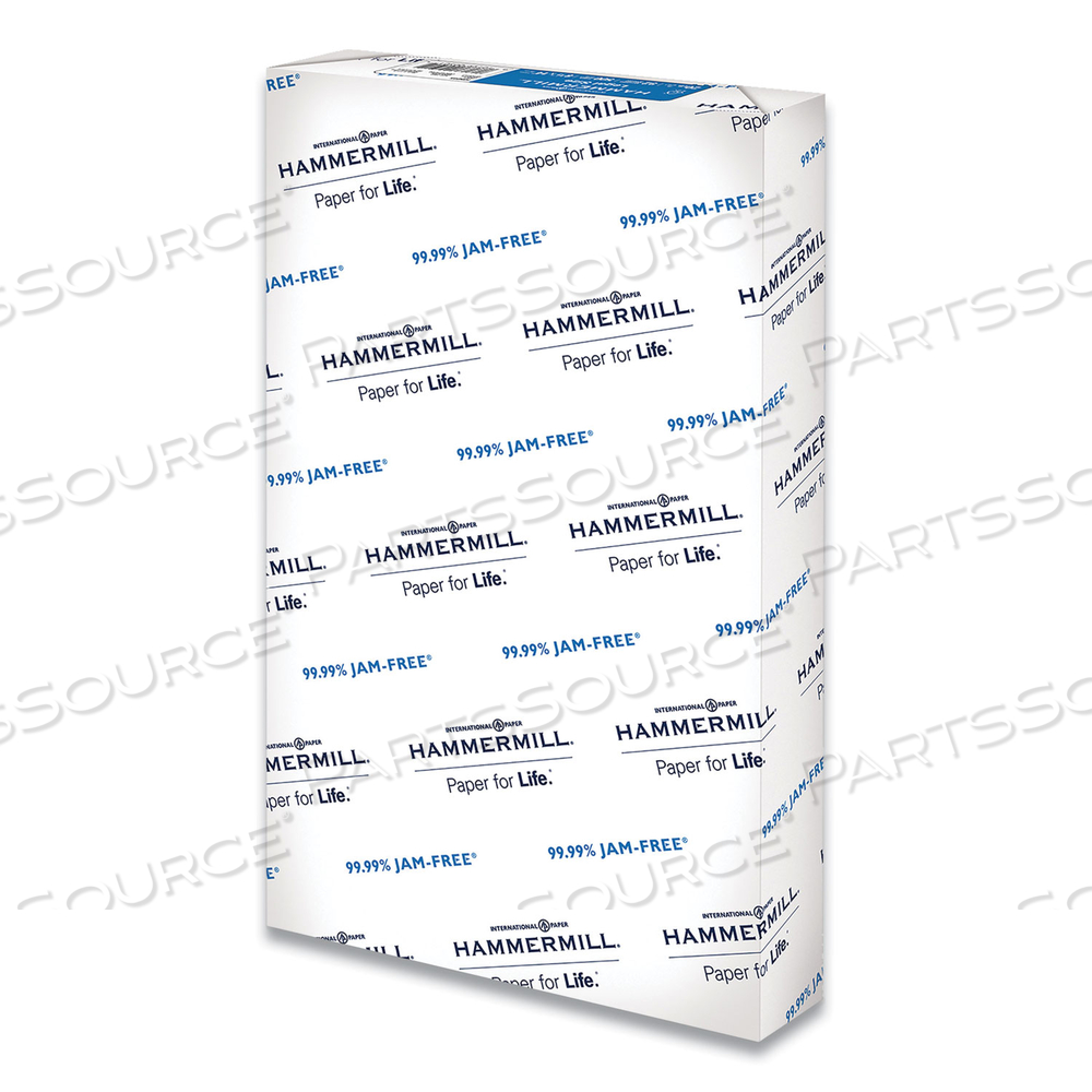 COPY PLUS PRINT PAPER, 92 BRIGHT, 20 LB BOND WEIGHT, 8.5 X 14, WHITE, 500/REAM by Hammermill