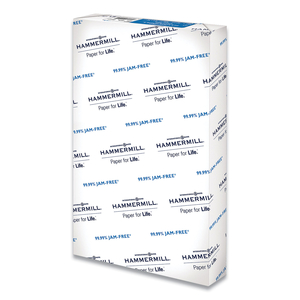 COPY PLUS PRINT PAPER, 92 BRIGHT, 20 LB BOND WEIGHT, 8.5 X 14, WHITE, 500/REAM by Hammermill