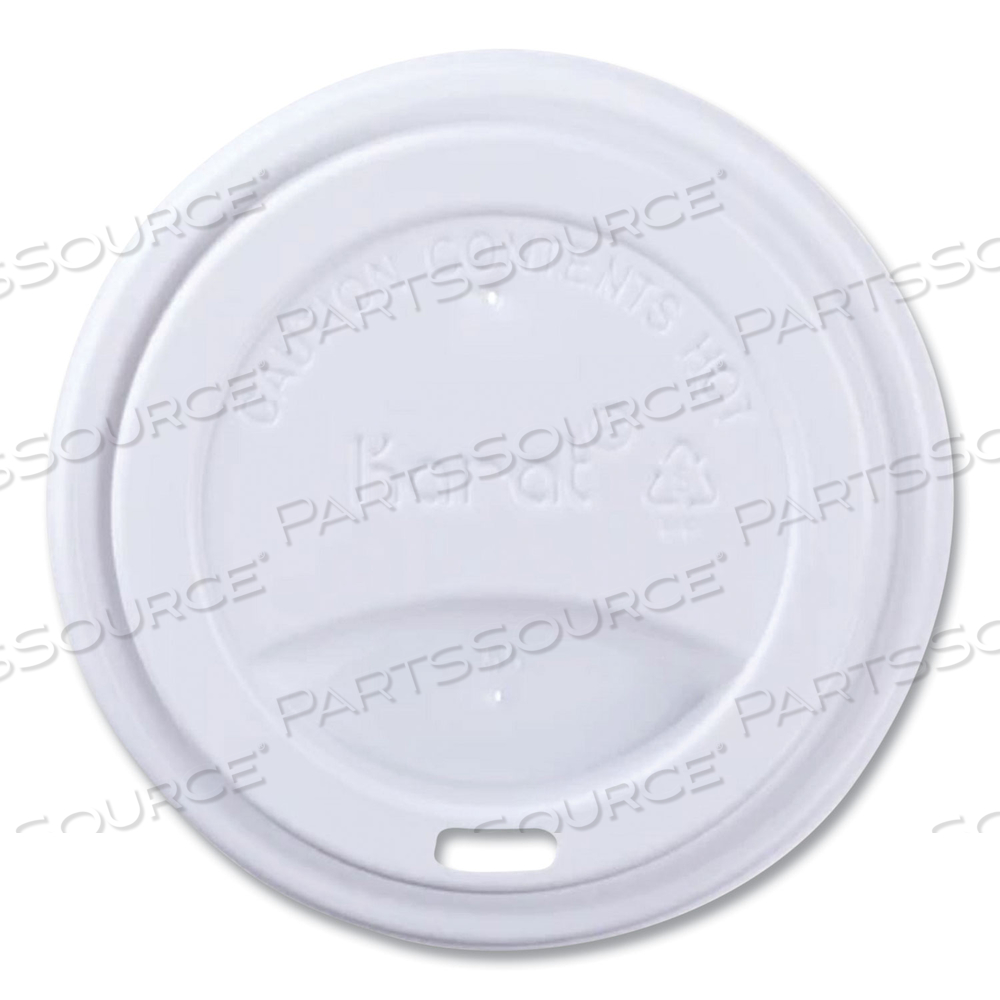 HOT CUP LIDS, FITS 10 OZ TO 24 OZ PAPER HOT CUPS, SIPPER LID, WHITE by Karat HOT CUP LIDS, FITS 10 OZ TO 24 OZ PAPER HOT CUPS, SIPPER LID, WHITE by Karat