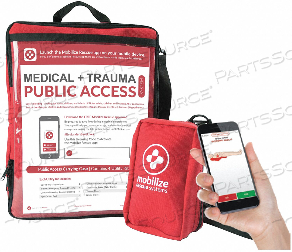 MOBILIZE RESCUE SYSTEMS, PUBLIC ACCESS RESCUE STATION by ZOLL Medical Corporation