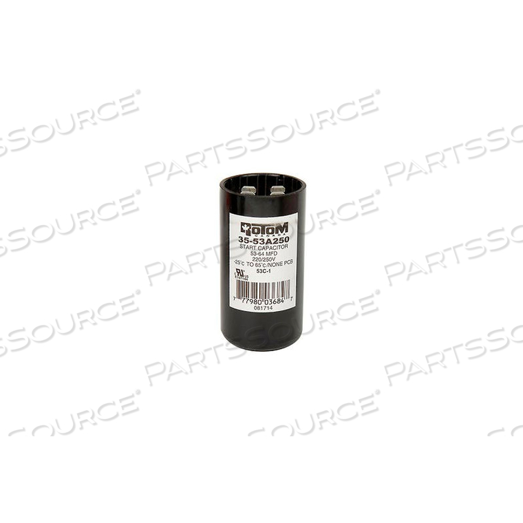 ROTOM, 53-64MFD, 220/250V, START CAPACITOR, ROUND by Pem Motors ROTOM, 53-64MFD, 220/250V, START CAPACITOR, ROUND by Pem Motors