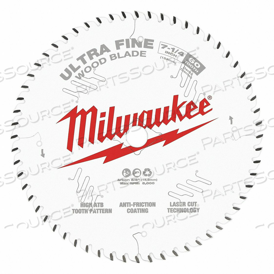 CIRCULAR SAW BLADE BLADE DIA 7-1/4 IN. by Milwaukee Electric Tools