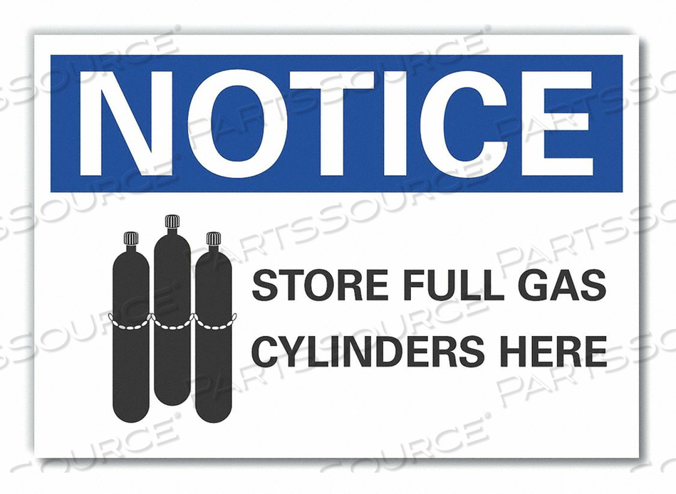 NOTICE SIGN 5 W X 3-1/2 H 0.001 THICK by Lyle Signs Inc.