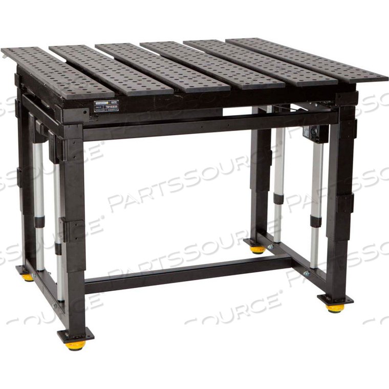 78"W X 46"D WELDING TABLE -3500LB CAPACITY - BLACK 