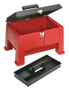 STEP STOOL TOOL BOX PLASTIC by Skilcraft