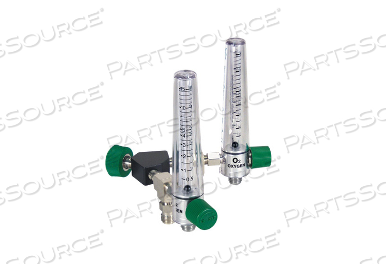 COMPACT Y BLOCK OXYGEN FLOWMETER, 0 TO 15 LPM FLOW, POLYCARBONATE HOUSING, ALUMINUM BODY, DISS FEMALE HANDTIGHT, VERSATILE by Precision Medical, Inc. COMPACT Y BLOCK OXYGEN FLOWMETER, 0 TO 15 LPM FLOW, POLYCARBONATE HOUSING, ALUMINUM BODY, DISS FEMALE HANDTIGHT, VERSATILE by Precision Medical, Inc.