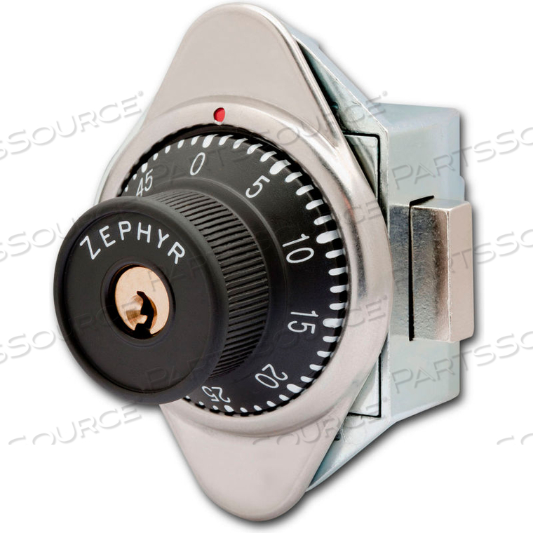 BUILT-IN COMBINATION LOCK MANUAL DEAD BOLT CONTROL KEY OPTION - LEFT HINGED by Zephyr Lock LLC