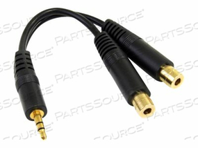 THIS 3.5MM STEREO SPLITTER CABLE/Y-CABLE FEATURES ONE 3.5MM MALE AND TWO 3.5MM F by StarTech.com Ltd.