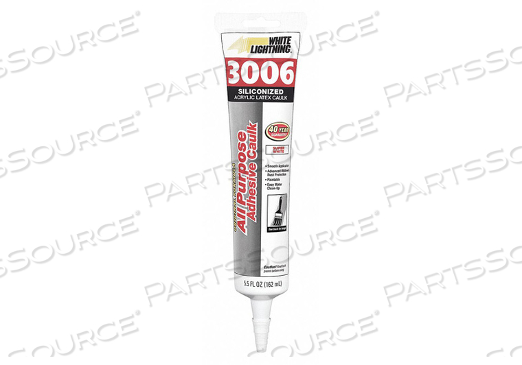 CAULK HYBRID 5.5 OZ TUBE 35G/L VOC by White Lightning CAULK HYBRID 5.5 OZ TUBE 35G/L VOC by White Lightning