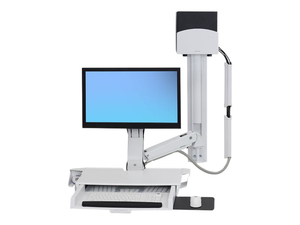 ERGOTRON STYLEVIEW SIT-STAND COMBO SYSTEM WITH WORKSURFACE - MOUNTING KIT ( HANDLE, ARTICULATING ARM, CPU HOLDER, MOUSE HOLDER, 2 CABLE CHANNELS, WRIST REST, WALL TRACK, KEYBOARD TRAY, WALL CPU MOUNT, ADJUSTABLE MONITOR ARM ) FOR LCD DISPLAY / KEYBOARD / MOUSE / BAR CODE SCA by Ergotron, Inc.