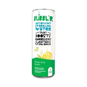 ANTIOXIDANT SPARKLING WATER, LEMON LIME TWIST'R, 12 OZ CAN, 12 CANS/CARTON by Bubbl'r