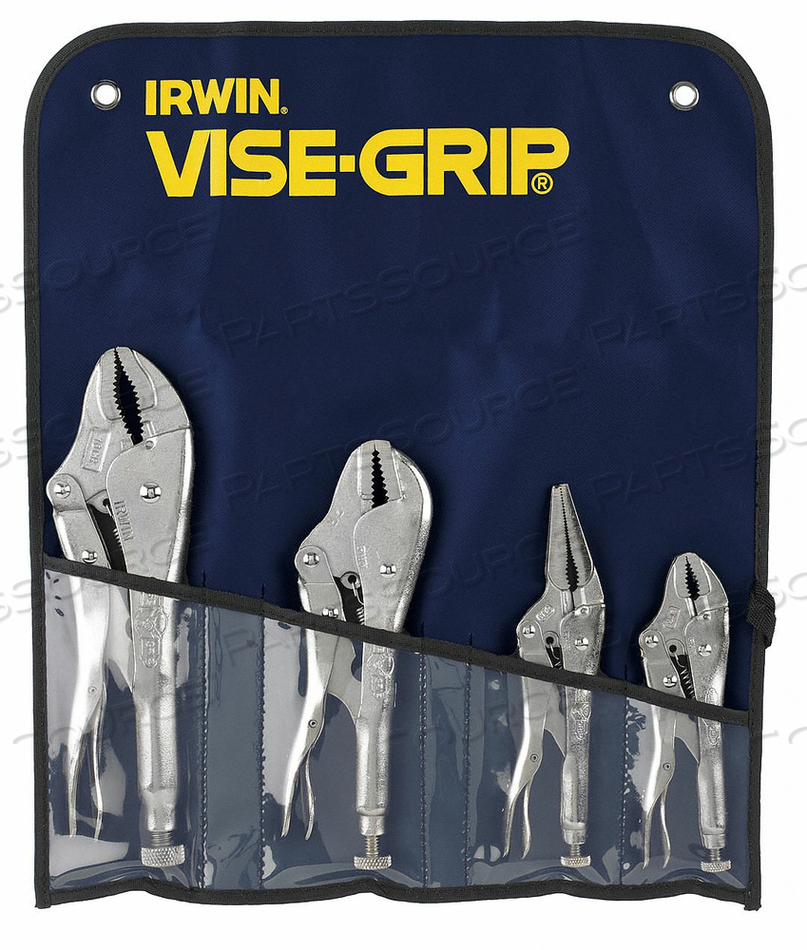 LOCKING PLIER SETS PLAIN GRIP 4 PCS by IRWIN Tools LOCKING PLIER SETS PLAIN GRIP 4 PCS by IRWIN Tools