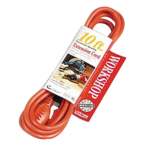 VINYL EXTENSION CORD, 10 FT, 1 OUTLET, ORANGE by Southwire Company, LLC