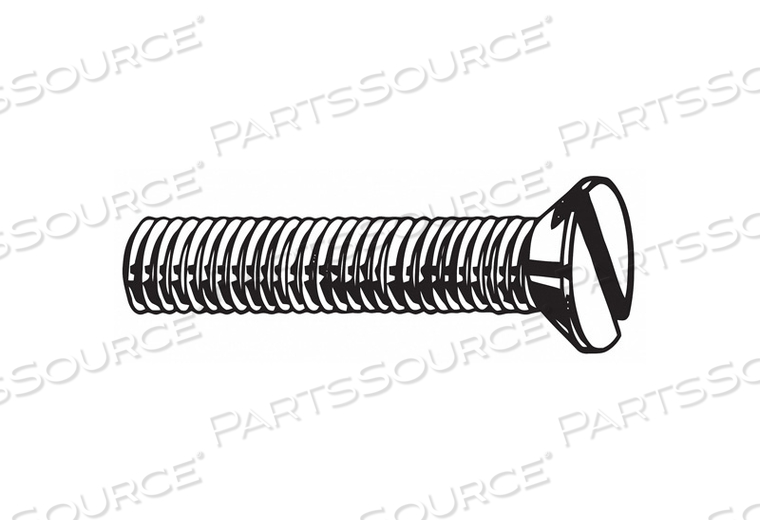MACHINE SCREW, M4 THREAD SIZE, 20 MM LG, BRASS, PLAIN, FLAT, SLOTTED, DIN 963/DIN EN ISO 2009 by Fabory MACHINE SCREW, M4 THREAD SIZE, 20 MM LG, BRASS, PLAIN, FLAT, SLOTTED, DIN 963/DIN EN ISO 2009 by Fabory