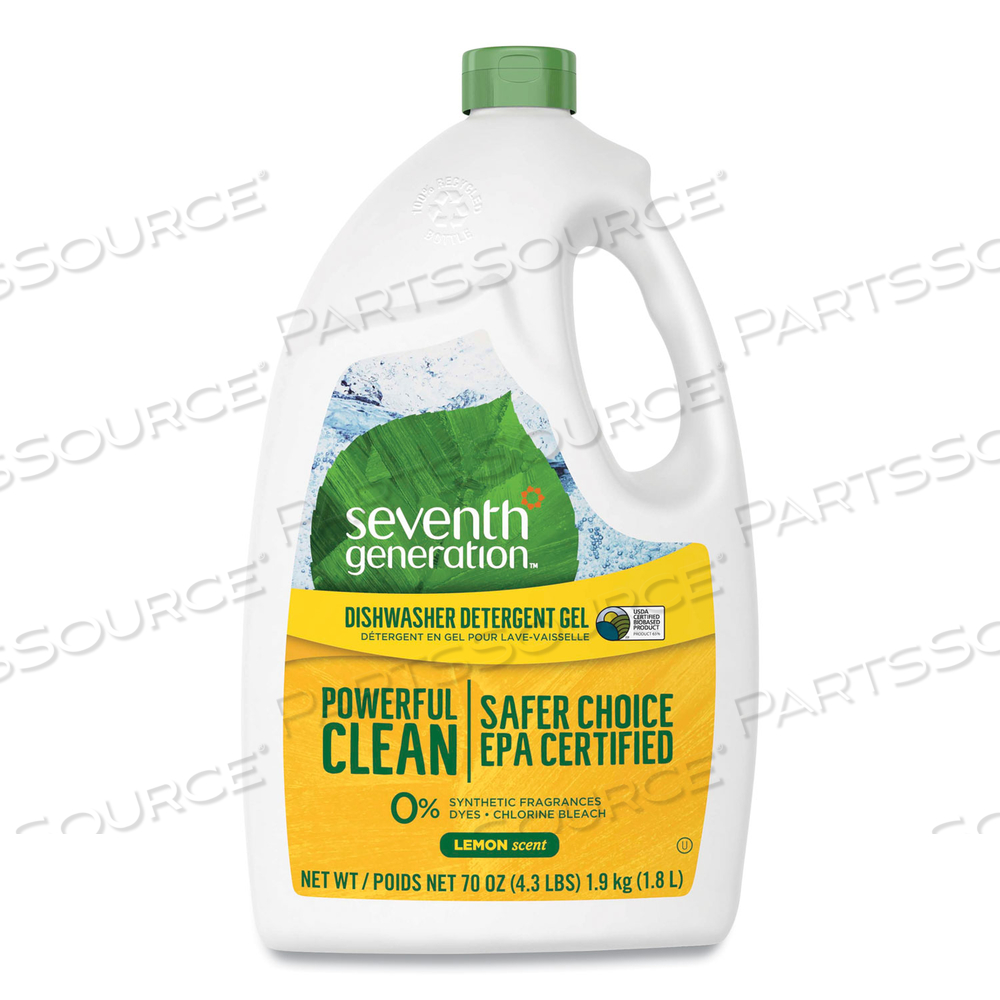 DISHWASHER MACHINE DETERGENT 70 OZ. PK6 by Seventh Generation