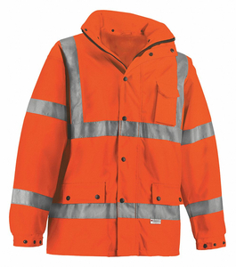 HI-VIS HOODED JACKET ORANGE 3XL by Vea