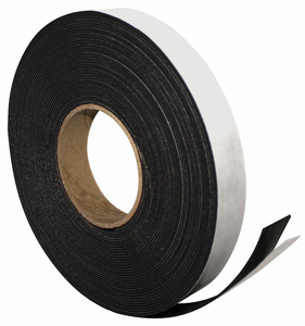 ADHESIVE MAGNETIC STRIP 50FT L X 1IN W by Magna Visual