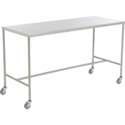 Stainless Steel Instrument Table with Shelf 36L x 20W x 34H
