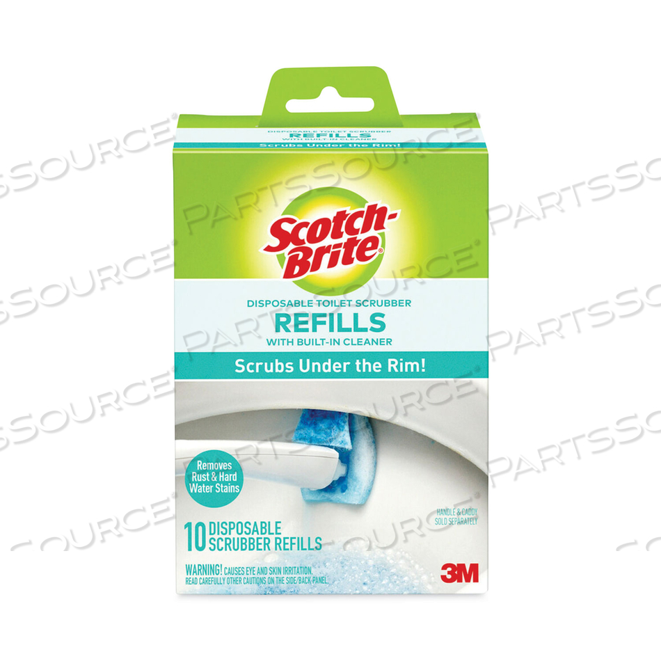 DISPOSABLE TOILET SCRUBBER REFILL, BLUE/WHITE by 3M Consumer