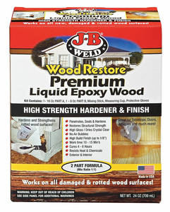 EPOXY KITY WOOD RESTORE CLEAR 32 OZ. by J-B Weld EPOXY KITY WOOD RESTORE CLEAR 32 OZ. by J-B Weld