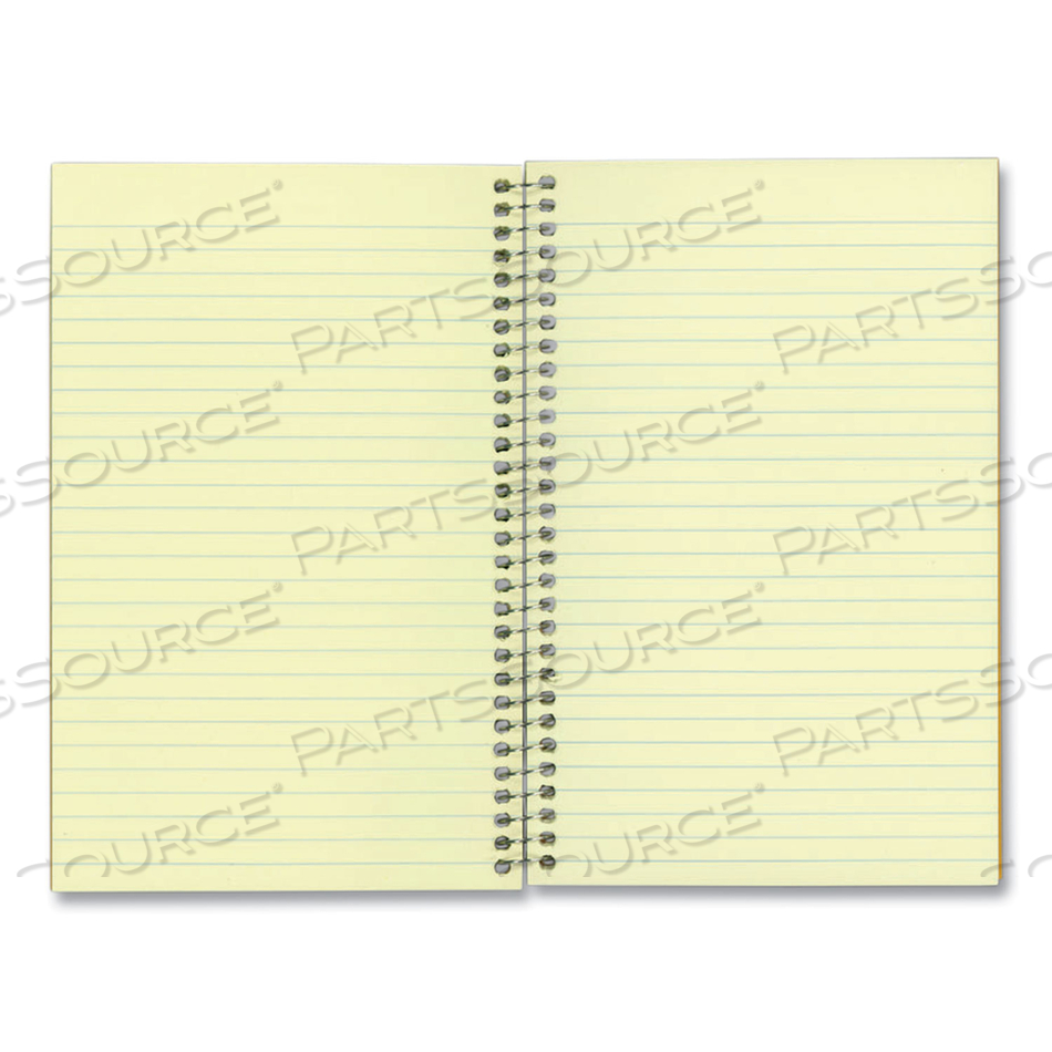 SINGLE-SUBJECT WIREBOUND NOTEBOOKS, 1 SUBJECT, NARROW RULE, BROWN COVER, 7.75 X 5, 80 EYE-EASE GREEN SHEETS by National