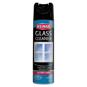 FOAMING GLASS CLEANER, 19 OZ AEROSOL SPRAY CAN by Weiman FOAMING GLASS CLEANER, 19 OZ AEROSOL SPRAY CAN by Weiman