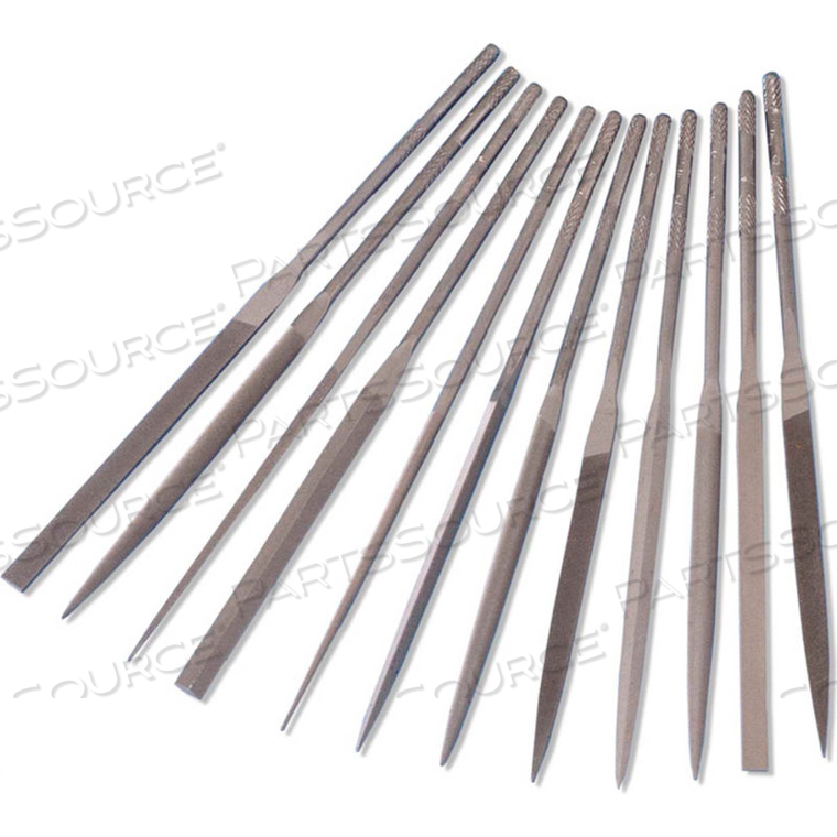 IMPORT 12 PIECE NEEDLE FILE SET LENGTH: 6.25", CUT 3, NO. OF PIECES: 12 by ABS