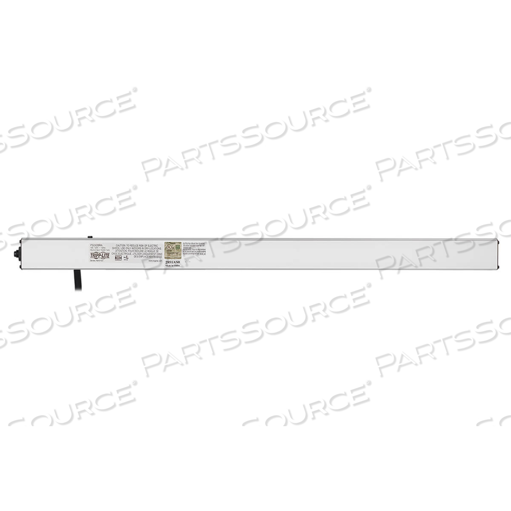 POWER STRIP 8-OUTLET RIGHT ANGLE 5-15R 15FT CORD 24" LENGTH 120V by Tripp Lite