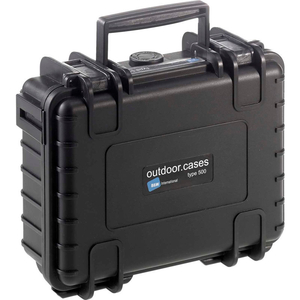 TYPE 500 SMALL OUTDOOR WATERPROOF CASE W/O FOAM INSERT 8-3/4"L X 7"W X 3-1/2H - BLACK by B&W North America