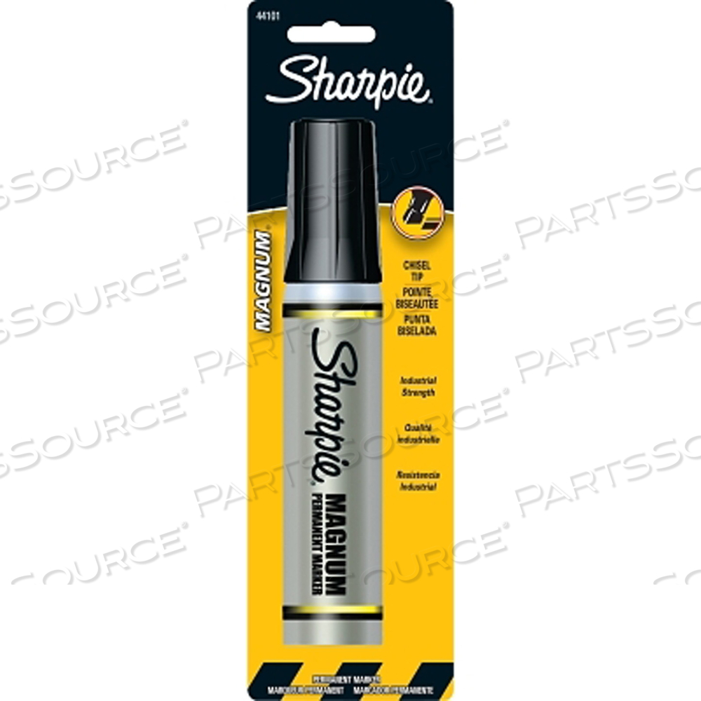 MAGNUM PERMANENT MARKER, BLACK, OVERSIZED, BROAD CHISEL TIP, 6 EA/BX by Sharpie MAGNUM PERMANENT MARKER, BLACK, OVERSIZED, BROAD CHISEL TIP, 6 EA/BX by Sharpie