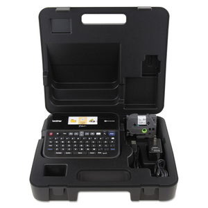 PT-D600VP PC-CONNECTABLE LABEL MAKER WITH COLOR DISPLAY AND CARRY CASE, 30 MM/S PRINT SPEED, 8 X 7.63 X 3.38 by Brother